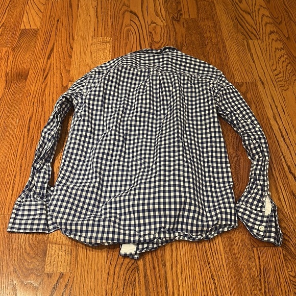Crewcuts Boy’s Blue Plaid Button Down Size 12 - Picture 4 of 5